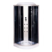 Гидромассажный бокс Vivia Eco 61 CH 90х90 профиль сатин/тонированное стекло А0021412