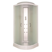 Гидромассажный бокс Vivia Eco 61 W CH 90х90 профиль сатин/матовое стекло А0042295