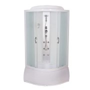 Гидромассажный бокс Vivia Eco W 95 CH 90х90 профиль сатин/тонированное стекло А0025260