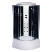 Гидромассажный бокс Vivia Eco 96 CH 100х100 профиль сатин/тонированное стекло А0015540