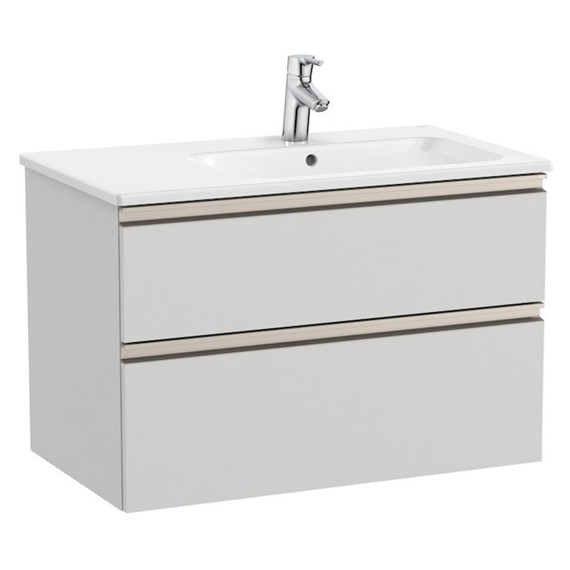 Тумба з раковиною Roca GAP Unik 80,5x46 см ДСП сірий A851480447