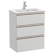 Тумба с раковиной Roca GAP Unik 60,5x38 см ДСП серый A851498447
