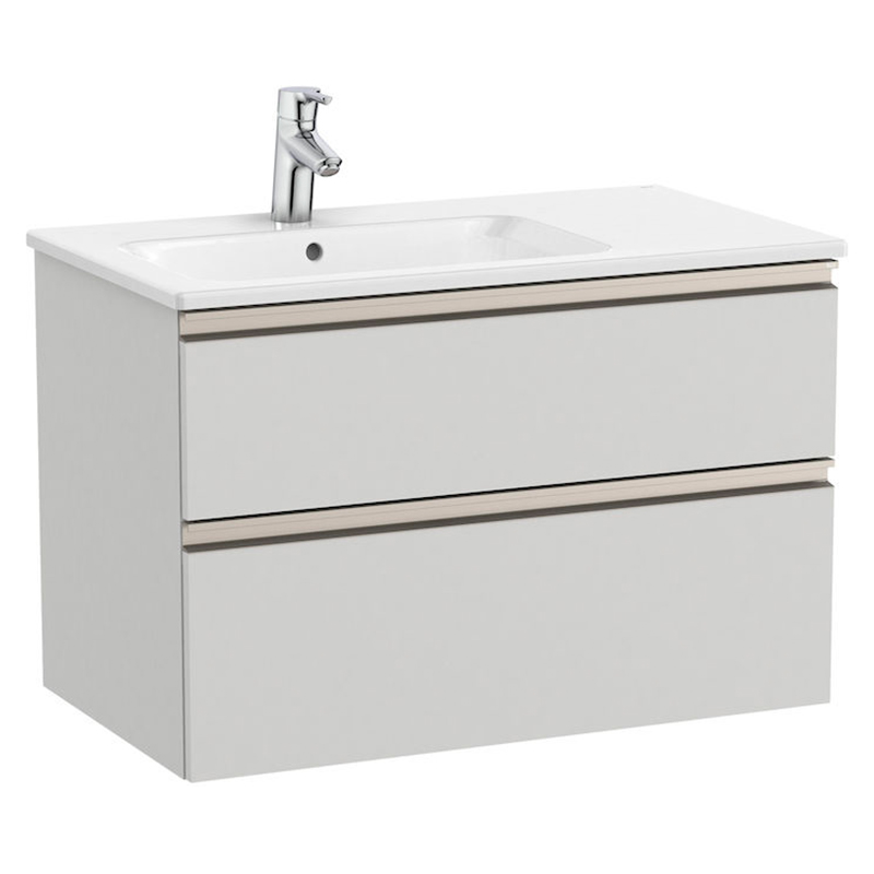 Тумба с раковиной Roca GAP Unik 80,5x46 см ДСП серый A851479447