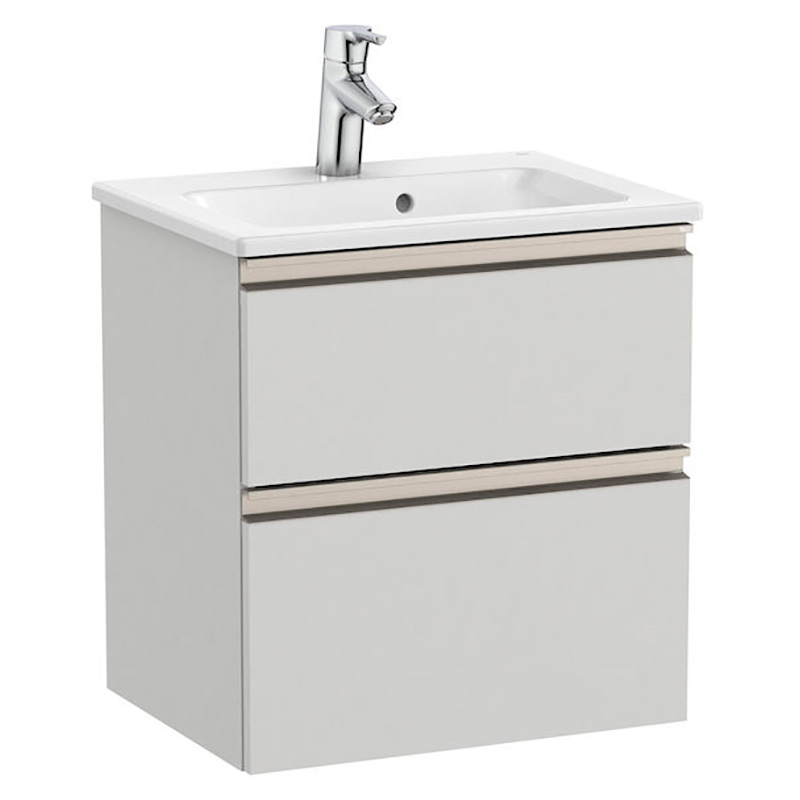 Тумба с раковиной Roca GAP Unik 50,5x38 см ДСП серый A851494447