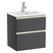 Тумба с раковиной Roca GAP Unik 50,5x38 см ДСП антрацит глянец A851494153