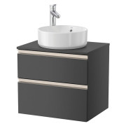 Тумба під раковину Roca GAP 60,5x46 см ДСП антрацит глянець A851500153