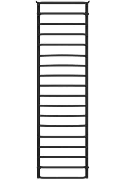 Полотенцесушитель водяной Deffi Юность П18 500х1800 боковое левое подключение черный C.YU.180.50.18.B.B