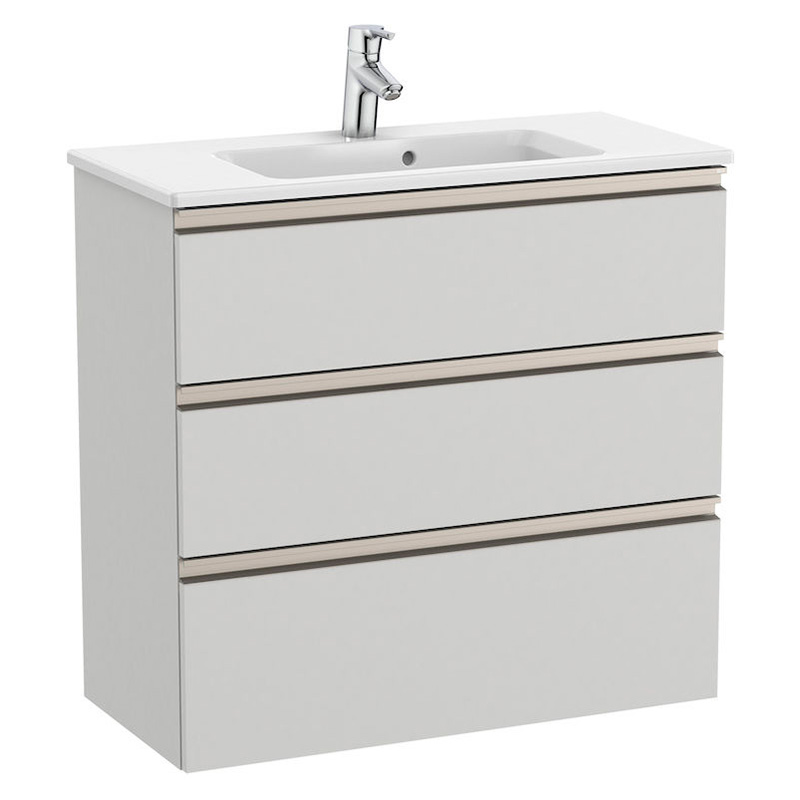 Тумба з раковиною Roca GAP Unik 80,5x38 см ДСП сірий A851499447