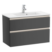 Тумба з раковиною Roca GAP Unik 80,5x38 см ДСП антрацит глянець A851497153