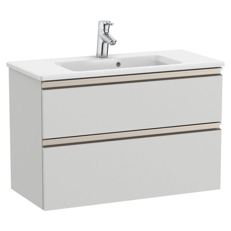 Тумба с раковиной Roca GAP Unik 80,5x38 см ДСП серый A851497447