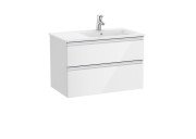 Тумба з раковиною Roca GAP Unik 80,5x46 см ДСП білий глянець A851480806