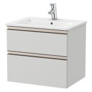 Тумба с раковиной Roca GAP Unik 60,5x46 см ДСП серый A851476447