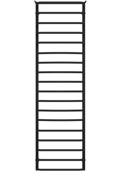 Сушка для рушників водяна Deffi Юність П18 500х1800 бічне ліве підключення чорний C.YU.180.50.18.B.B