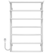 Электрический полотенцесушитель Deffi Юность П7 400х800 левое подключение белый C.YU.80.40.7.E.W.L.5