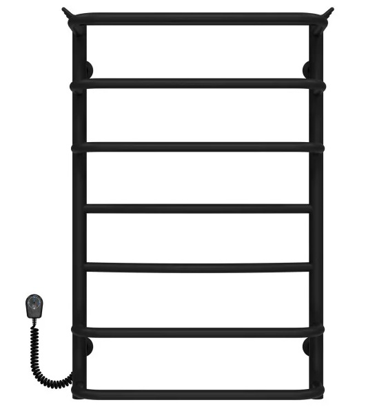 Электрический полотенцесушитель Deffi Юность П7 400х800 левое подключение черный C.YU.80.40.7.E.B.L.5
