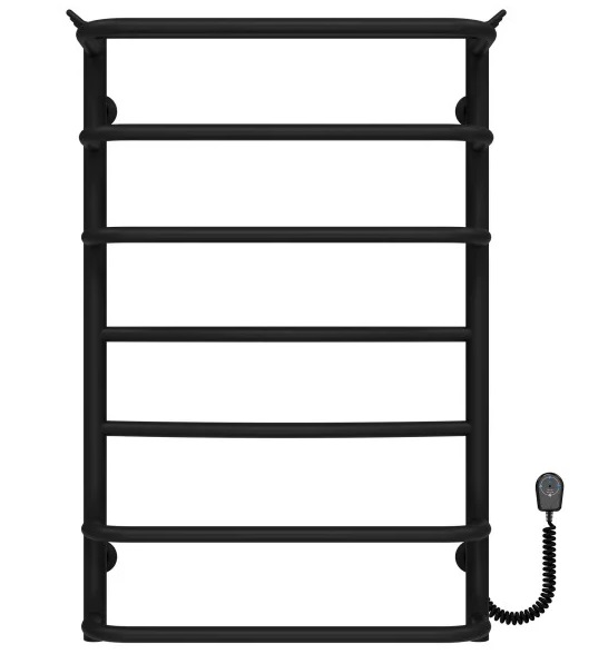 Электрический полотенцесушитель Deffi Юность П7 400х800 правое подключение черный C.YU.80.40.7.E.B.R.5