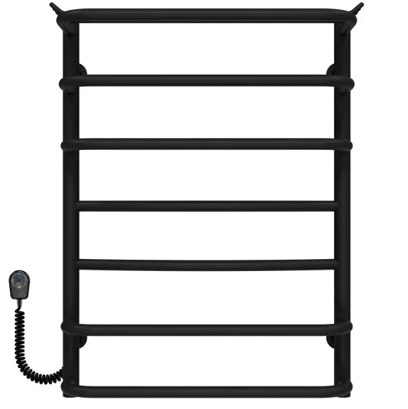 Электрический полотенцесушитель Deffi Юность П7 500х700 левое подключение черный C.YU.70.50.7.E.B.L.5