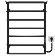 Электрический полотенцесушитель Deffi Юность П7 500х700 правое подключение JD03 черный C.YU.70.50.7.E.B.R.1