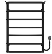 Електрична сушарка для рушників Deffi Юність П7 500х700 праве підключення чорний C.YU.70.50.7.E.B.R.5