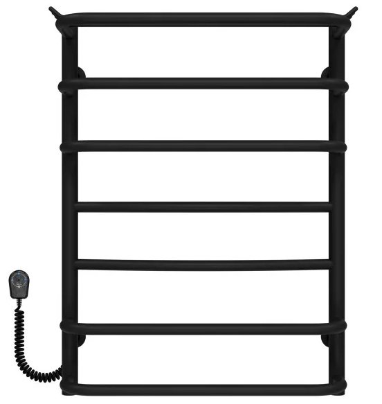  	Електрична сушарка для рушників Deffi Юність П7 400х700 ліве підключення чорний C.YU.70.40.7.E.B.L.5