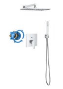 Душевая система скрытого монтажа Roca Atlas душевая лейка Roca Box хром A5D2690C00