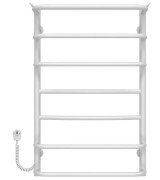 Электрический полотенцесушитель Deffi Юность П7 400х800 левое подключение белый C.YU.80.40.7.E.W.L.5