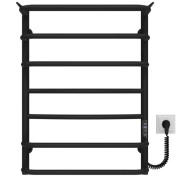 Електрична сушарка для рушників Deffi Юність П7 500х700 праве підключення JD03 чорний C.YU.70.50.7.E.B.R.1