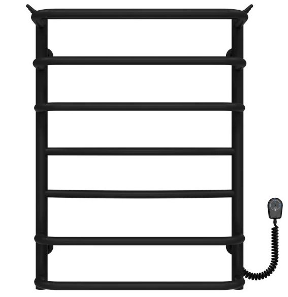 Электрический полотенцесушитель Deffi Юность П7 500х700 правое подключение черный C.YU.70.50.7.E.B.R.5