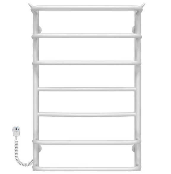 Электрический полотенцесушитель Deffi Юность П7 500х800 левое подключение белый C.YU.80.50.7.E.W.L.5