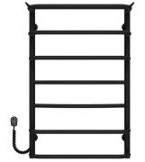 Електричний сушарка для рушників Deffi Юність П7 500х800 ліве підключення чорний C.YU.80.50.7.E.B.L.5