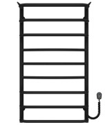 Електрична сушарка для рушників Deffi Юність П9 500х900 праве підключення чорний C.YU.90.50.9.E.B.R.5