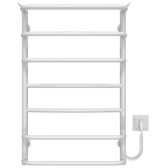 Электрический полотенцесушитель Deffi Юность П7 500х800 правое подключение WD03 белый C.YU.80.50.7.E.W.R.3