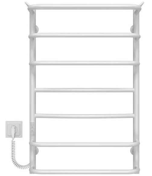 Электрический полотенцесушитель Deffi Юность П7 500х800 левое подключение WD03 белый C.YU.80.50.7.E.W.L.3