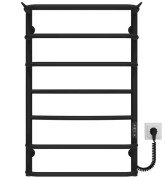 Электрический полотенцесушитель Deffi Юность П7 500х800 правое подключение JD03 черный C.YU.80.50.7.E.B.R.1
