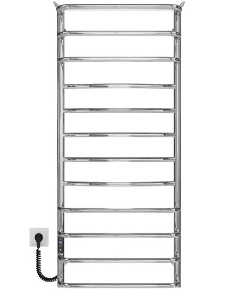 Электрический полотенцесушитель Deffi Юность П12 500х1200 левое подключение JD03 хром C.YU.120.50.12.E.C.L.1