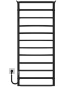 Електрична сушарка для рушників Deffi Юність П12 500х1200 ліве підключення JD03 чорний C.YU.120.50.12.E.B.L.1