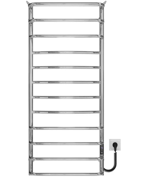 Електрична сушарка для рушників Deffi Юність П12 500х1200 правильне підключення JD03 хром C.YU.120.50.12.E.C.R.1