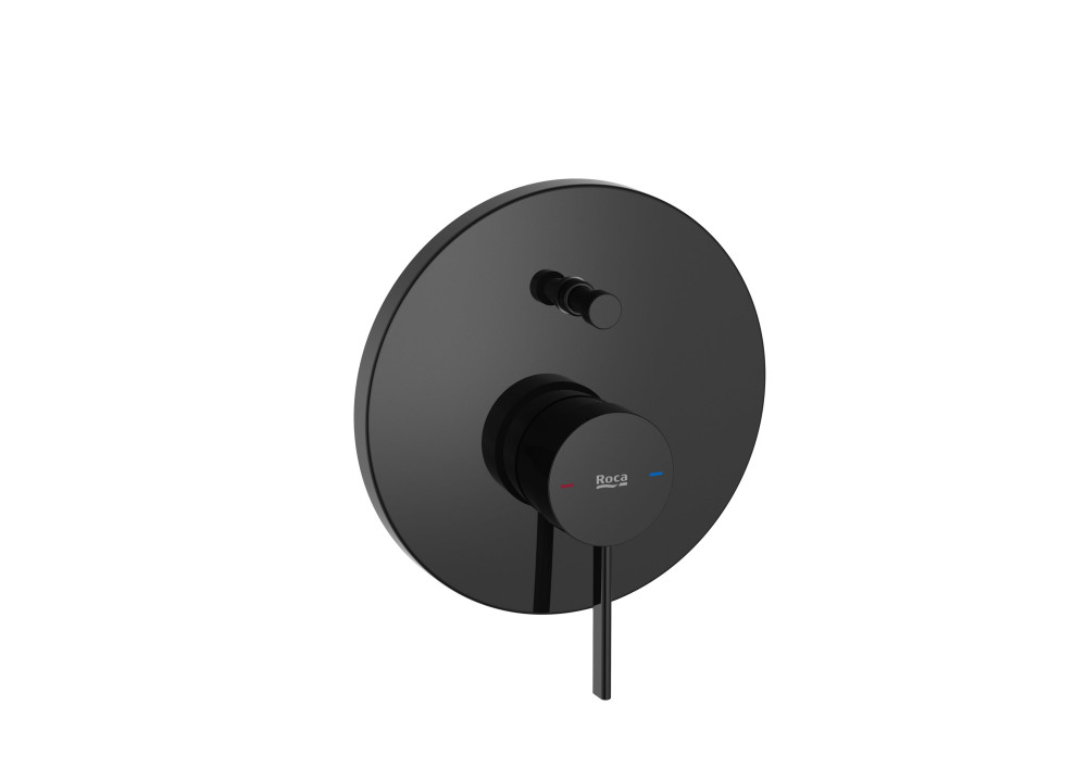 Смеситель для душа Roca Ona однорычажный на 2 потребителя Evershine титаново-черный A5A0B9ECN0