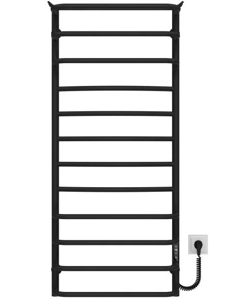 Электрический полотенцесушитель Deffi Юность П12 500х1200 правое подключение JD03 черный C.YU.120.50.12.E.B.R.1