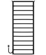 Електрична сушарка для рушників Deffi Юність П13 500х1300 ліве підключення чорний C.YU.130.50.13.E.B.L.5