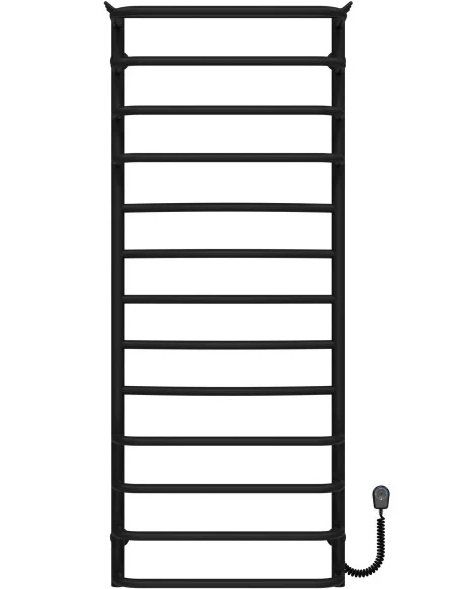 Електрична сушарка для рушників Deffi Юність П13 500х1300 праве підключення чорний C.YU.130.50.13.E.B.R.5