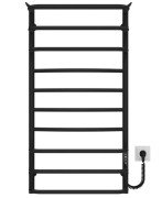 Електрична сушарка для рушників Deffi Юність П10 500х1000 праве підключення JD03 чорний C.YU.100.50.10.E.B.R.1