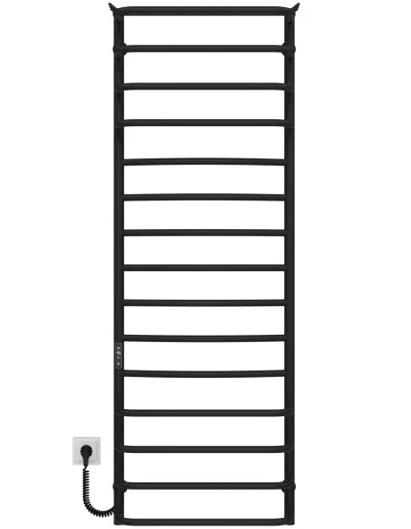 Электрический полотенцесушитель Deffi Юность П15 500х1500 левое подключение JD03 черный C.YU.150.50.15.E.B.L.1