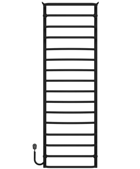Електрична сушарка для рушників Deffi Юність П16 500х1600 ліве підключення чорний C.YU.160.50.16.E.B.L.5