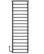Электрический полотенцесушитель Deffi Юность П17 500х1700 левое подключение черный C.YU.170.50.17.E.B.L.5