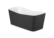 Ванна из искусственного камня Roca Maui 155x70 см Stonex белый/черный A2485020K0