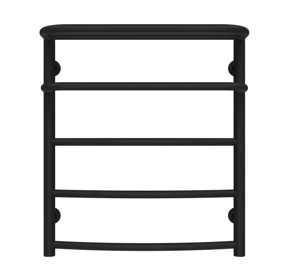 Полотенцесушитель водяной Deffi Отель П5 400х600 боковое левое подключение черный C.OD.60.40.5.B.B