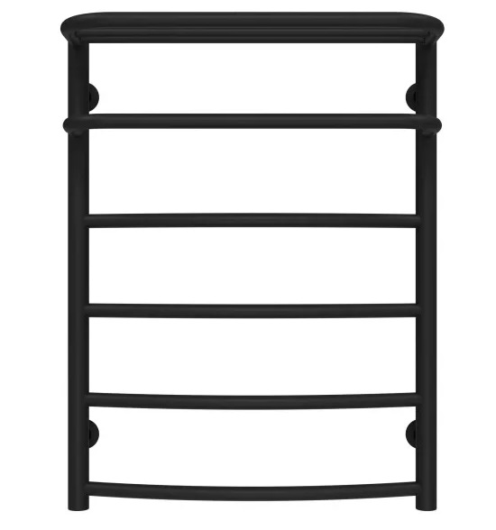 Полотенцесушитель водяной Deffi Отель П6 400х700 боковое правое подключение черный C.OD.70.40.6.B.C