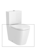 Чаша унитаза-компакта Roca Inspira Rimless 37,5х60 см сантехническая керамика белый A342529000