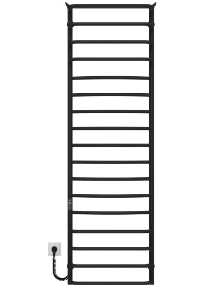 Електрична сушарка для рушників Deffi Юність П17 500х1700 ліве підключення JD03 чорний C.YU.170.50.17.E.B.L.1